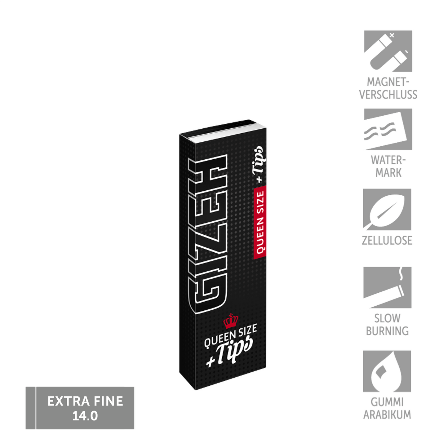 GIZEH BLACK® Queen Size + Tips