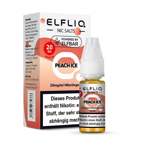 Peach Ice Liquid Liquid 20 mg/ml Nikotin