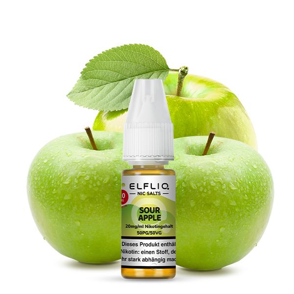 Sour Apple Liquid 20 mg/ml Nikotin