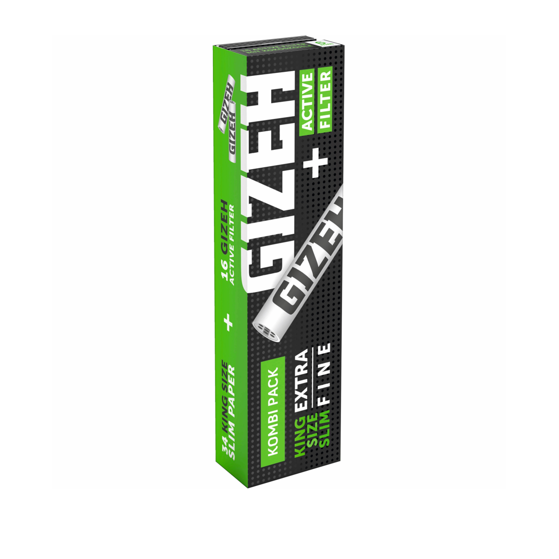 GIZEH BLACK® King Size Slim + Active Filter