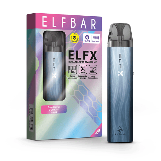 ELFBAR ELFX Refillable Starter Pod Kit Dark Sea