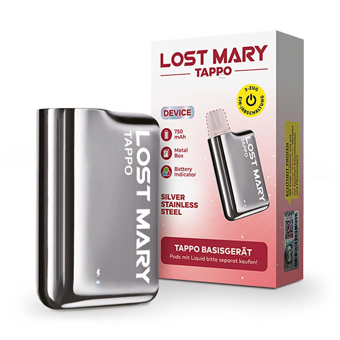 Lost Marry Tappo Pod Kit Akku