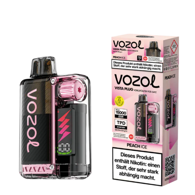 Vozol Vista Plug 15K (TPD) PEACH ICE